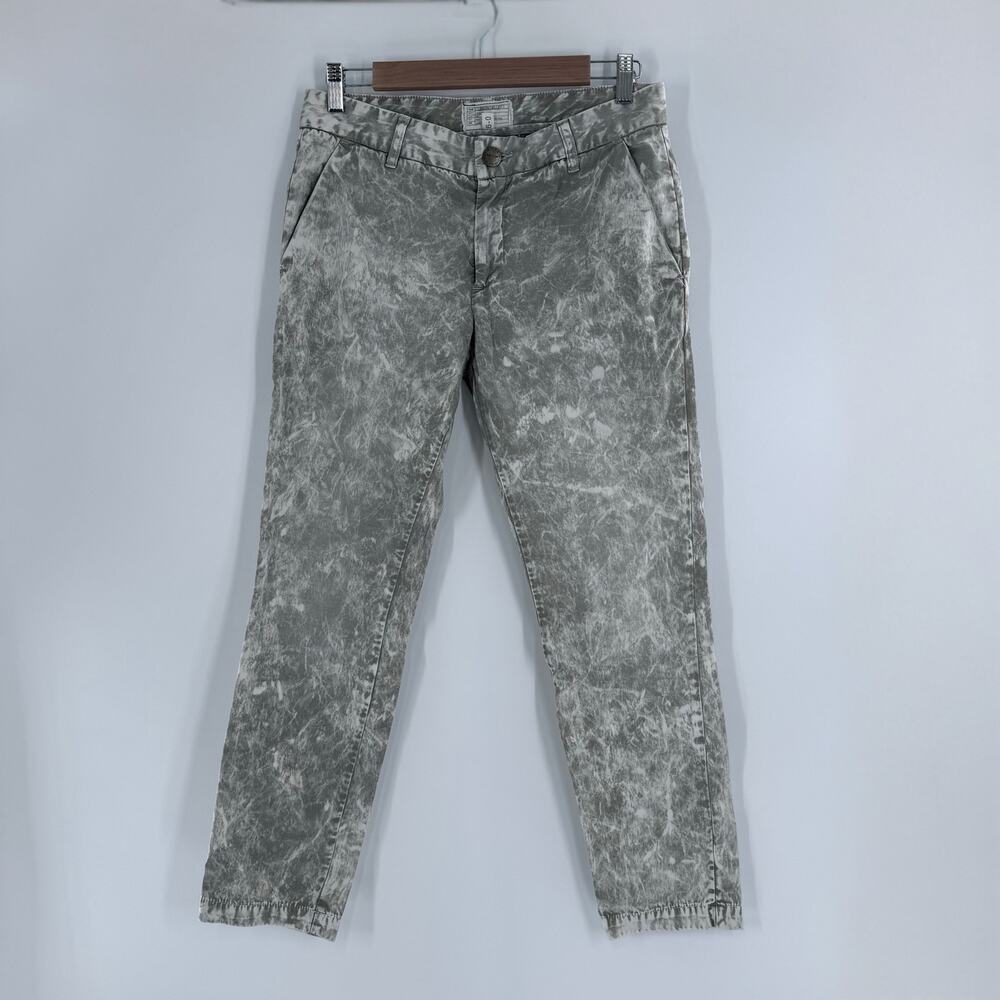 Current/Elliott Buddy Trouser Bleached Light Army Jeans Women’s 26 Straight Leg - Picture 2 of 4